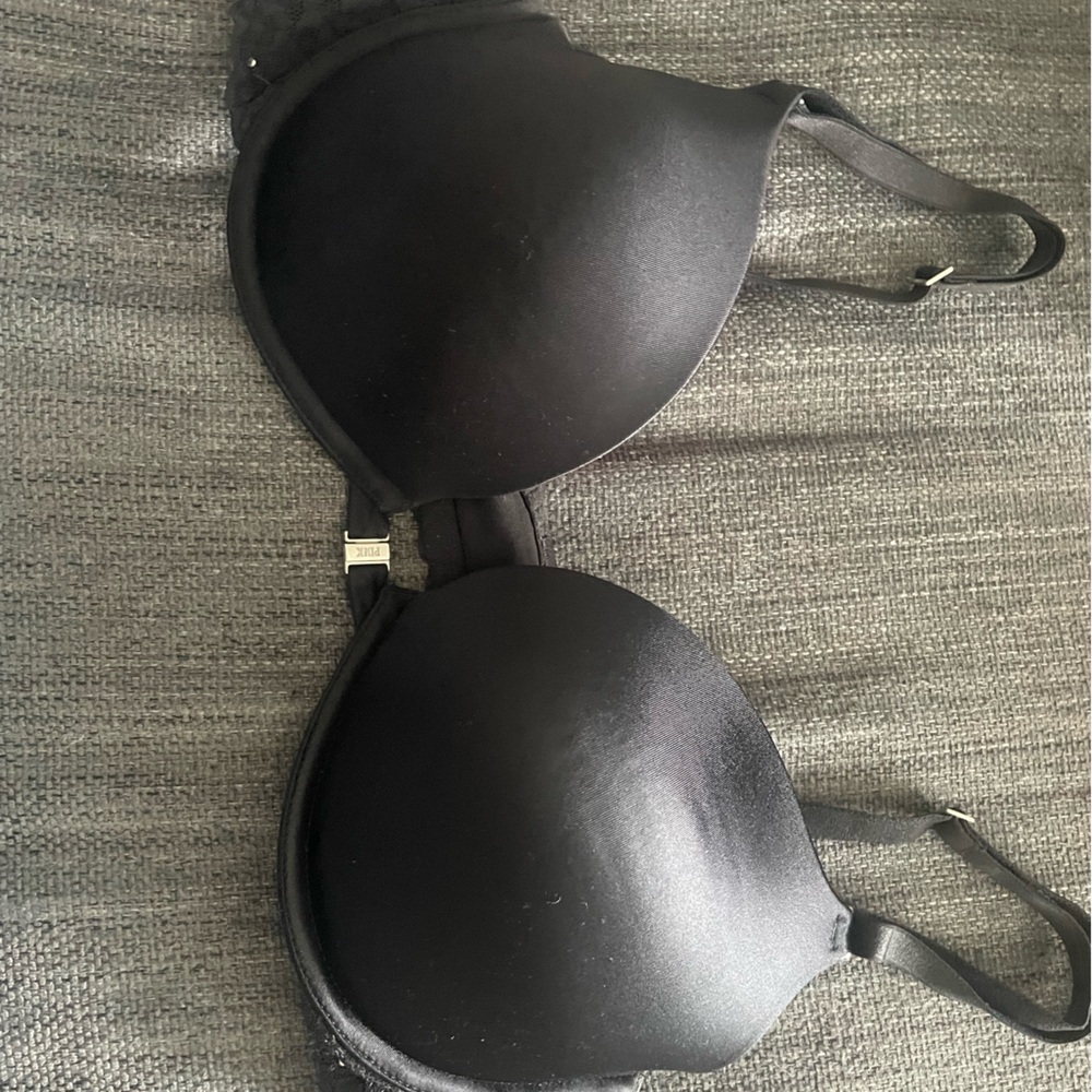 Victoria secret pink  Black Smooth T-Shirt Bra